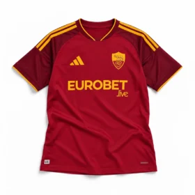 Primera camiseta AS Roma 2026/27 — vista frontal sobre fondo blanco