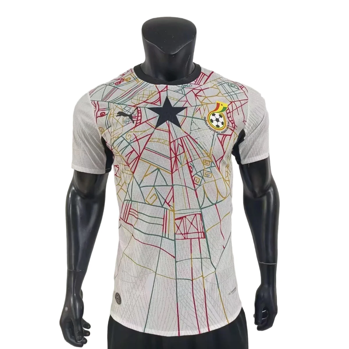 Camiseta Ghana Mundial 2026 Primera Equipación versión jugador – frontal