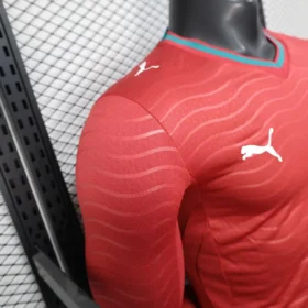Camiseta Portugal Roja Manga Larga 2026 – Primera Equipación – Jugador — Detalle del producto