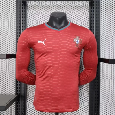 Prima Maglia Portogallo Maniche Lunghe 2026 Giocatore