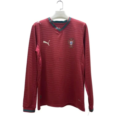 Prima Maglia Portogallo Mondiali 2026 Maniche Lunghe