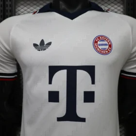 Camiseta Bayern Múnich 2026/27 – Segunda Equipación — Detalle de materiales y logo