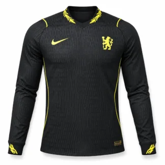 Seconda Maglia Chelsea Manica Lunga 2026/27 – Giocatore – vista frontale, presentazione virtuale basata sul prodotto