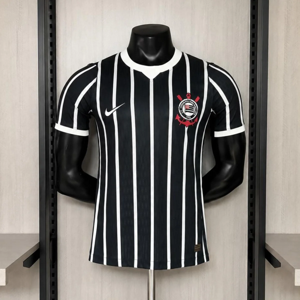 Camiseta Corinthians Negra 2026/27 – Jugador — Vista frontal