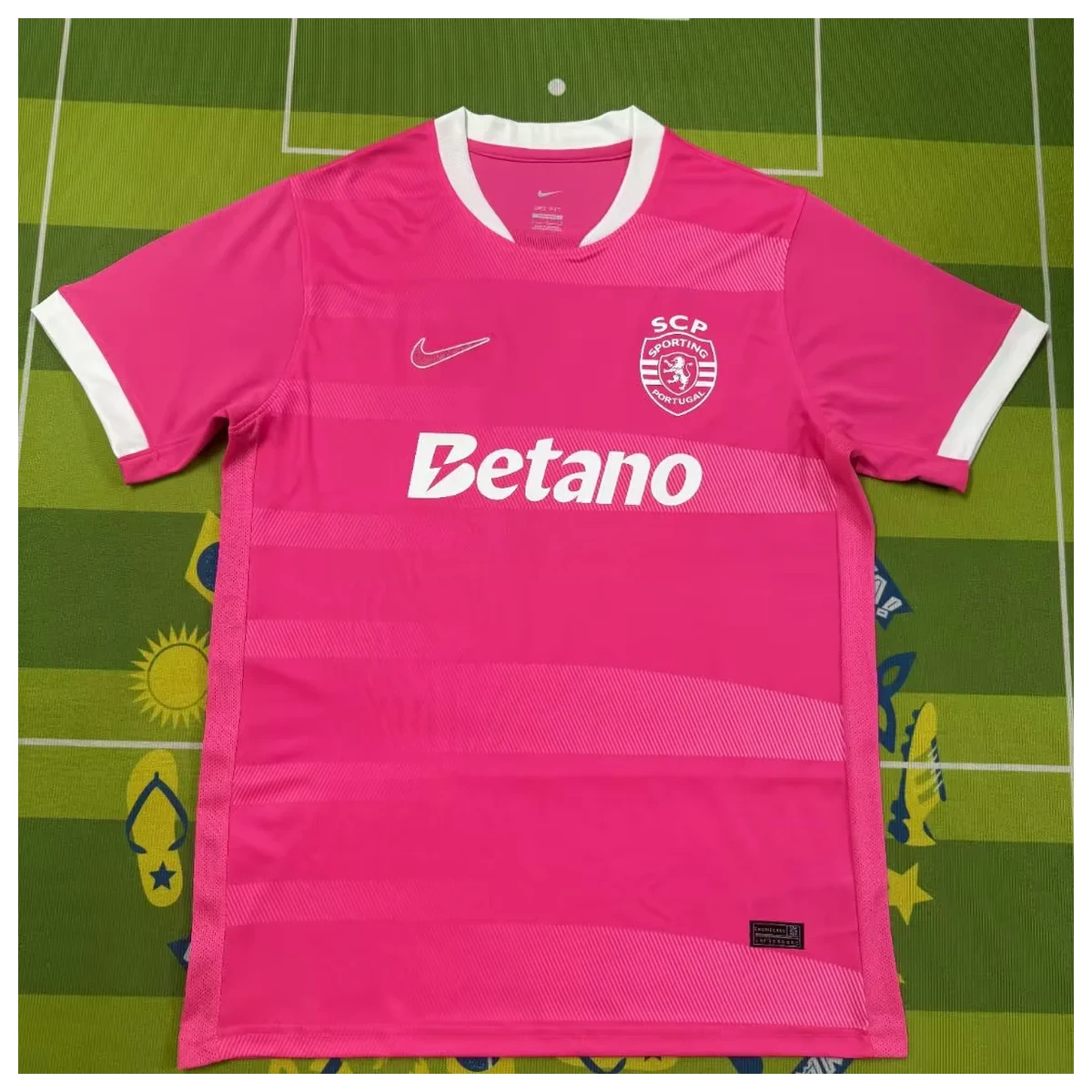 Camiseta Sporting CP Rosa 2026/27 Fronte Ufficiale