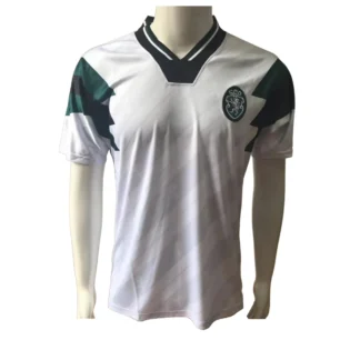 Camiseta Sporting Lisbona 1990 Retro Away Fronte Ufficiale