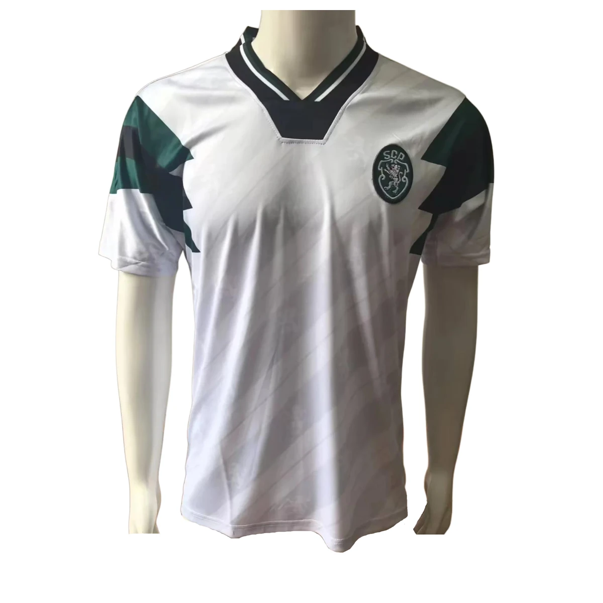 Camiseta Sporting Lisbona 1990 Retro Away Fronte Ufficiale