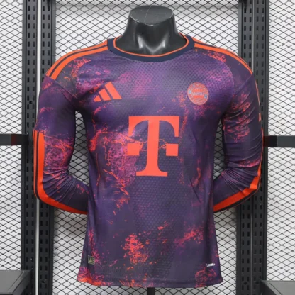 Tercera Camiseta Bayern Múnich Manga Larga 2026/27 — Vista frontal