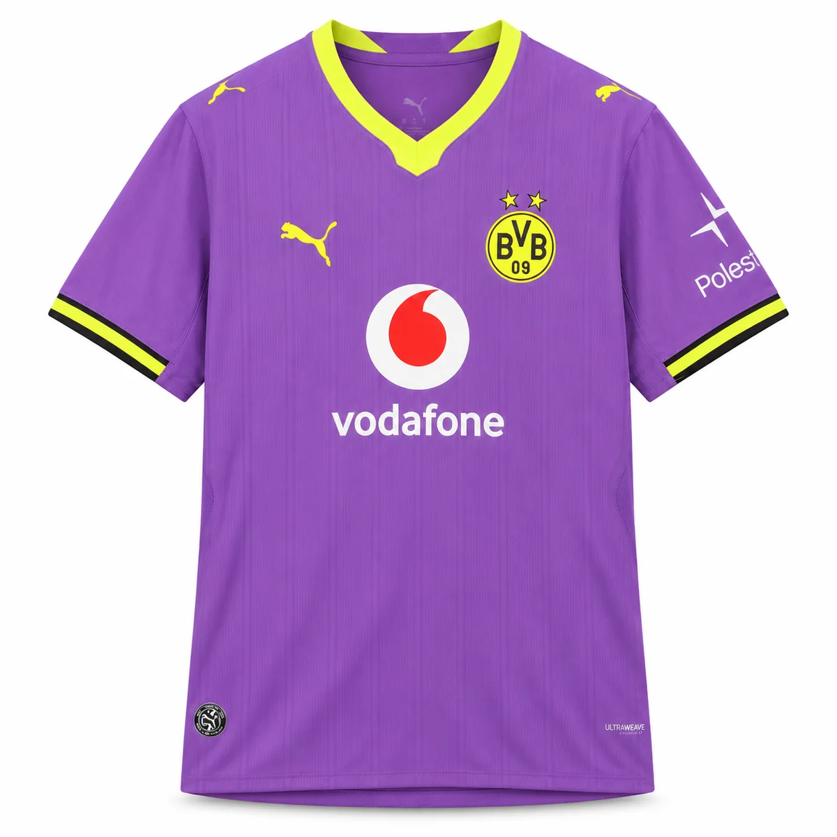 Terza Maglia Borussia Dortmund 2026/27 — vista frontale, presentazione commerciale