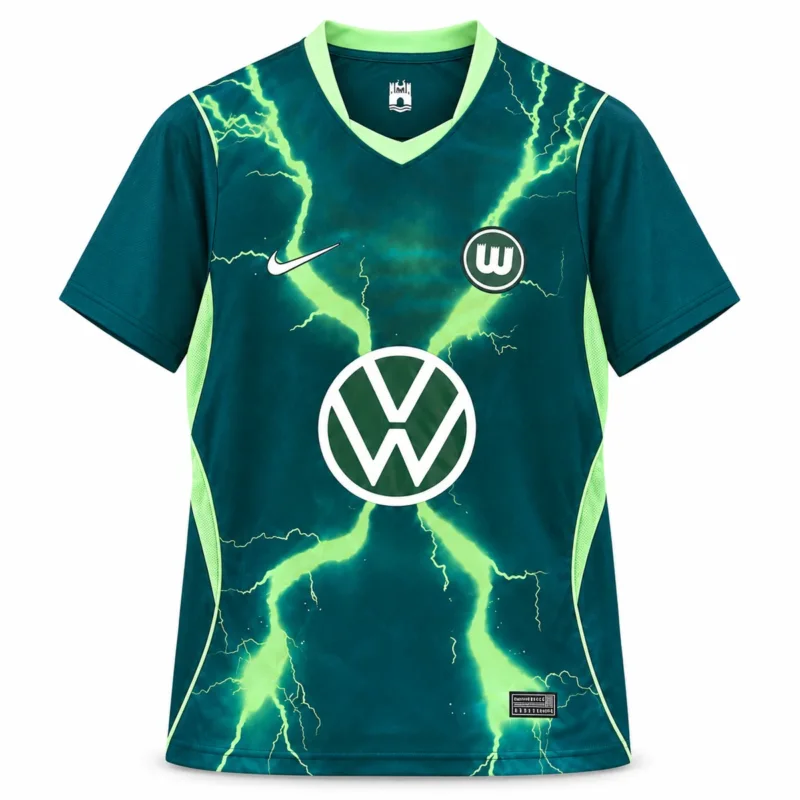 Camiseta Wolfsburg Primera Equipación 2026/27 — vista frontal, presentación comercial