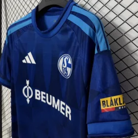 Camiseta Schalke 04 2026/27 – Primera Equipación — foto real — manga y tejido