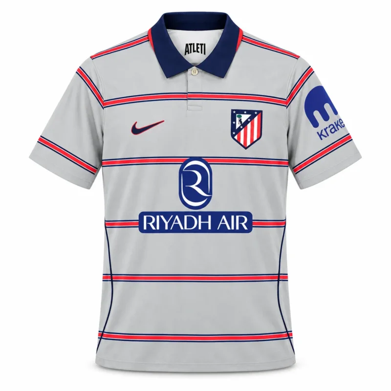 Camiseta Atlético Madrid 2026/27 – Tercera Equipación — vista frontal, presentación comercial