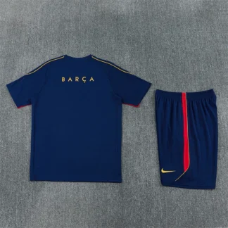 Foto Real Tuta Allenamento Barcellona Blu e Rossa Manica Corta 2026/27