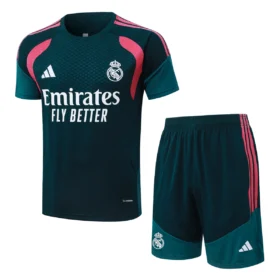 Conjunto Entrenamiento Real Madrid Verde Petróleo 2026/27 — Vista frontal