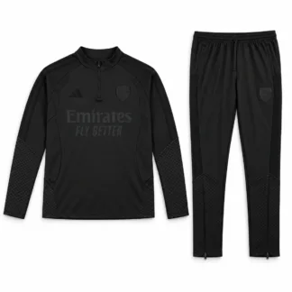 Chándal Arsenal Negro Entrenamiento 2026/27 – presentación virtual frontal del conjunto