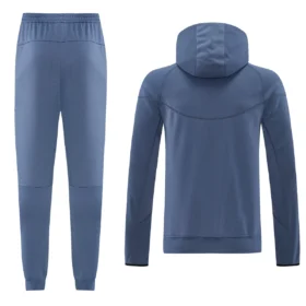 Tuta PSG grigio-blu con cappuccio 2026/27 – vista 2