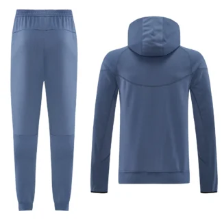 Foto Real Tuta PSG Grigio-blu con Cappuccio 2026/27
