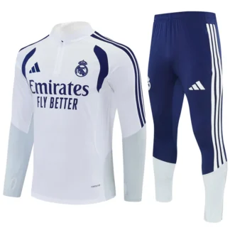 Tuta Real Madrid bambino bianca e blu 2026/27 – vista 1