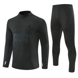 Tuta Real Madrid bambino total black 2026/27 – vista 1