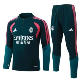 Chándal Real Madrid Niño Verde Petróleo 2026/27 — Vista frontal