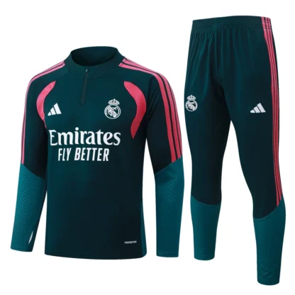 Chándal Real Madrid Verde Petróleo 2026/27 — Vista frontal