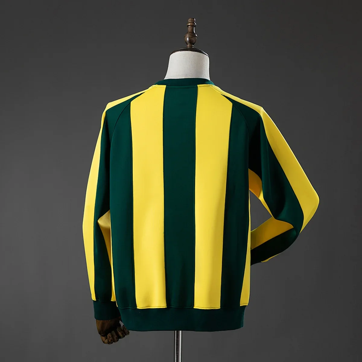 Sudadera Brasil a Rayas Amarillas y Verdes – espalda
