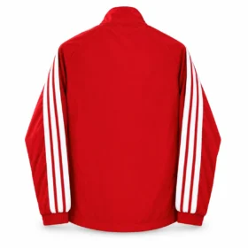 Chaqueta Bayern Múnich Roja con Tres Rayas Blancas – vista trasera comercial