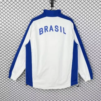 Giacca Brasile 1998 Bianca e Blu con Zip – seconda foto