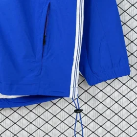 Giacca Brasile 1998 Blu con Zip – fotografia del dettaglio 2