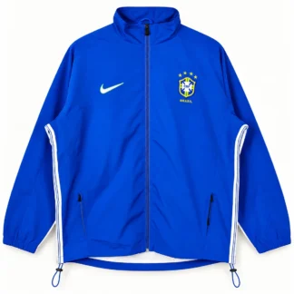Giacca Brasile 1998 Blu con Zip