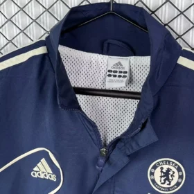 Chaqueta Chelsea Retro Azul Marino 2012/13 – foto real del tejido y los acabados