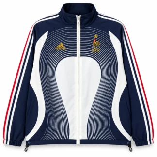Chaqueta Francia Retro Azul y Blanca 2006 – vista frontal comercial