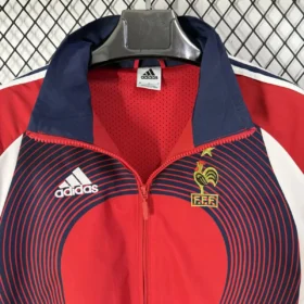 Giacca Francia Retro Rossa 2006 – foto reale del tessuto e delle finiture