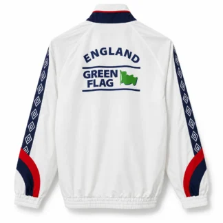 Giacca Inghilterra Retro Bianca Blu e Rossa Green Flag – seconda foto