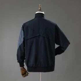 Chaqueta Cortavientos Inter Negra y Naranja 2025/26 — Vista posterior
