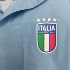 Giacca Italia Azzurra con Cappuccio – fotografia del dettaglio 1