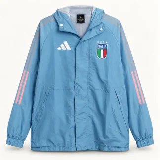 Giacca Italia Azzurra con Cappuccio