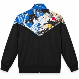 Chaqueta Manchester United Stone Roses Negra y Azul – vista trasera comercial