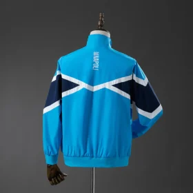 Giacca Napoli Antivento Azzurra con V Blu 2025/26 – retro