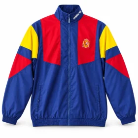 Chaqueta España Azul Roja y Amarilla con Cremallera – vista frontal comercial