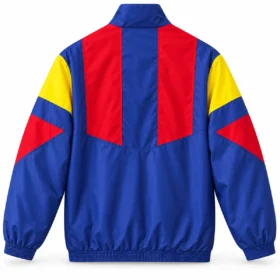 Chaqueta España Azul Roja y Amarilla con Cremallera – vista trasera comercial