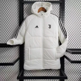 Giubbotto Juventus Bianco Imbottito con Cappuccio – fronte