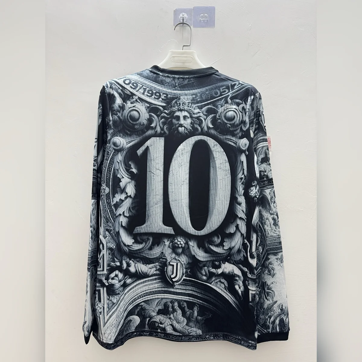Maglia Allenamento Juventus Grigia Manica Lunga 2026/27 – retro