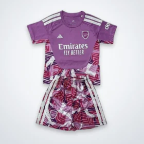 Conjunto Portero Arsenal Rosa y Morado 2026/27 — Vista frontal