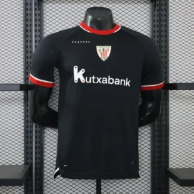 Camiseta Athletic Club Negra 2026/27 — Vista frontal