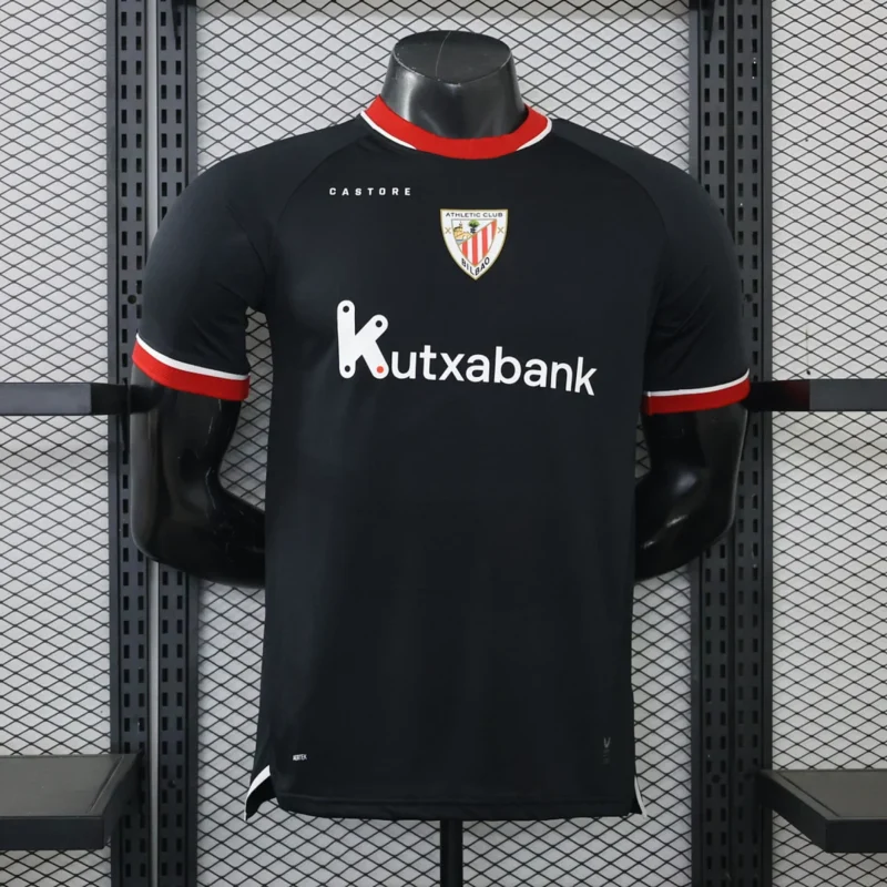 Camiseta Athletic Club Negra 2026/27 – frontal