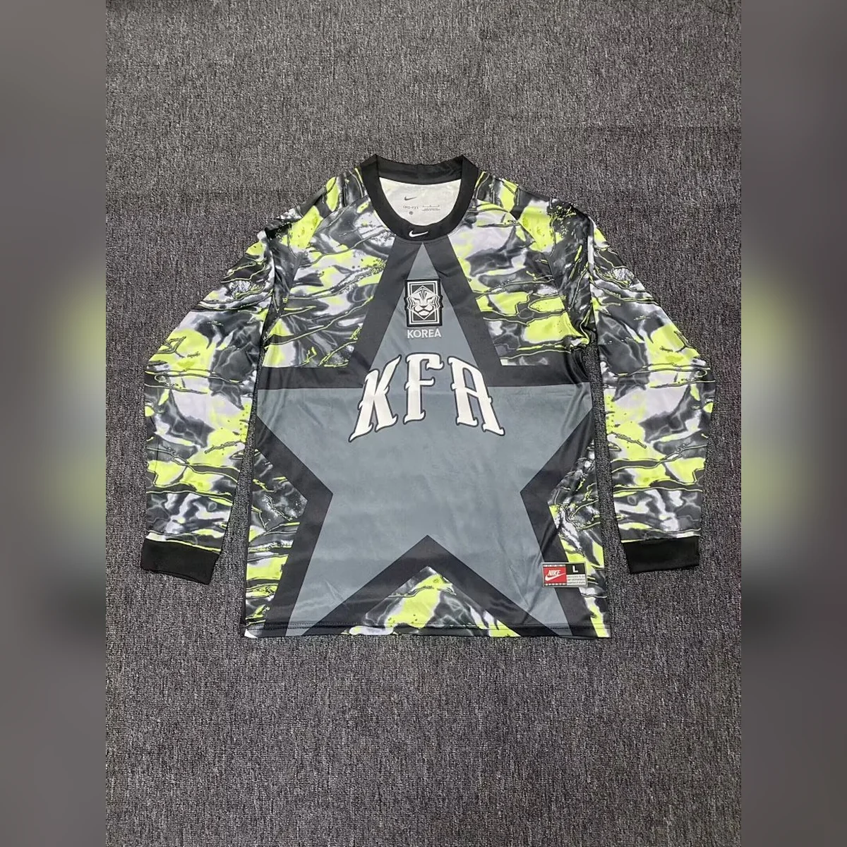 Camiseta Corea del Sur Camuflaje Manga Larga 2026/27 – frontal