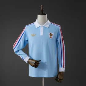 Camiseta Francia Estilo Rugby Celeste Manga Larga 2026/27 — Vista frontal