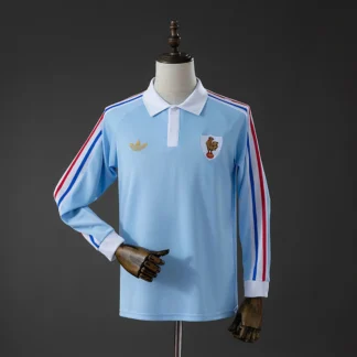 Camiseta Francia Estilo Rugby Celeste Manga Larga 2026/27 – frontal