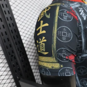 Maglia Giappone Nera Bushido – Giocatore – foto reale delle cuciture e della lavorazione